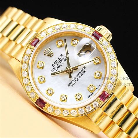 womens rolex datejust gold|pre owned rolex ladies datejust.